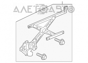 Geam electric cu motor fata dreapta Honda CRZ 11-16