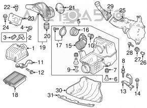 Receptor de aer Honda CRZ 11-16