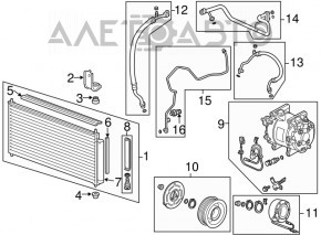 Compresorul de aer condiționat pentru Honda CRZ 11-16