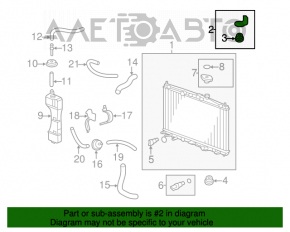 Suport radiator stânga sus Honda CRZ 11-16