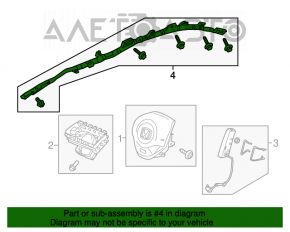 Perna de siguranță airbag cortina laterală dreapta Honda CRZ 11-16