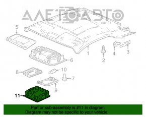 Plafonul de iluminare frontal pentru Honda CRZ 11-16