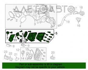 Blocul de butoane de control Honda CRZ 11-16