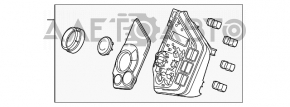 Controlul climatizării Honda CRZ 11-16 auto cu încălzirea oglinzilor.