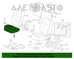 Водительское сидение Honda CRZ 11-16 без airbag