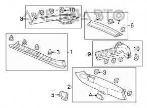 Capac portbagaj Honda CRZ 11-16 complet asamblat