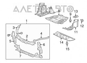 Protecție motor stânga Honda CRZ 11-16 nou original OEM