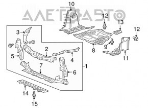 Защита двигателя центр Honda CRZ 11-16