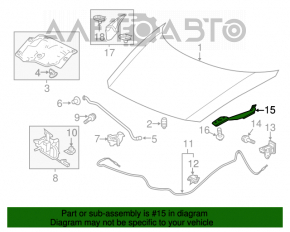 Петля капота правая Honda CRZ 11-16