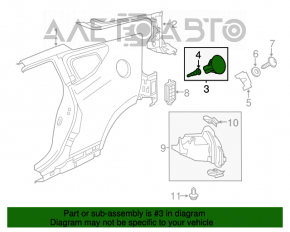 Capacul rezervorului de combustibil asamblat Honda CRZ 11-16