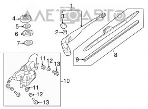 Matura trapezoidală cu motor spate Honda CRZ 11-16