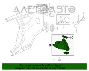 Aripa spate dreapta Honda CRZ 11-16.