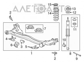 Arc spate dreapta Honda CRZ 11-16, rigiditate roșu, galben.