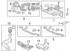 Ventilatorul bateriei Honda CRZ 11-16