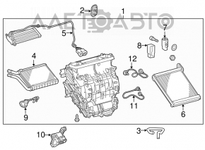 Evaporator Toyota Rav4 13-18 cu senzor de temperatură