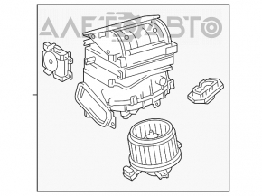 Корпус печки голый Toyota Rav4 13-18