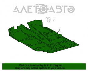 Acoperirea pardoselii pentru Toyota Rav4 13-18 hibrid, negru.