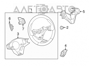 Кнопки управления на руле Toyota Rav4 13-18