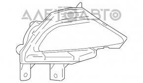 Reflector spate dreapta Toyota Rav4 16-18 restilizat.