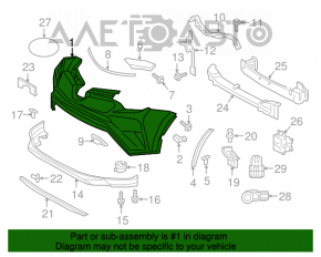 Bara față goală partea de sus Toyota Rav4 16-18 restilizată