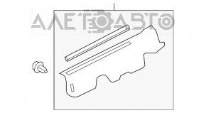 Garnitură aripă capotă - aripă dreapta Toyota Rav4 13-18