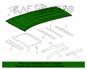 Acoperiș metalic pentru Toyota Rav4 16-18 cu trapă.