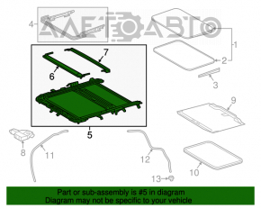 Mecanismul cadrului de deschidere a portbagajului pentru Toyota Rav4 13-15