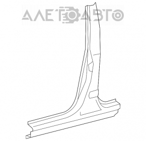 Стойка кузова центральная левая Toyota Rav4 13-18