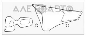 Lampa interioară pentru capacul portbagajului stânga Toyota Rav4 16-18 restyling