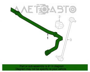 Stabilizatorul frontal Toyota Rav4 13-18