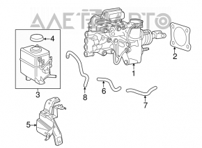 Rezervorul de combustibil pentru Toyota Rav4 13-18 hibrid