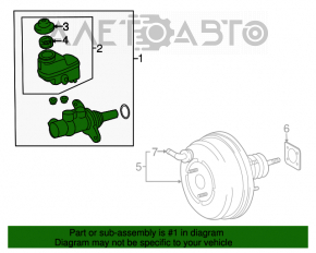 Главный тормозной цилиндр с бачком Toyota Rav4 13-18