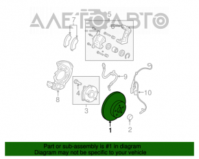 Disc frana fata dreapta Toyota Rav4 13-18 hibrid nou original OEM