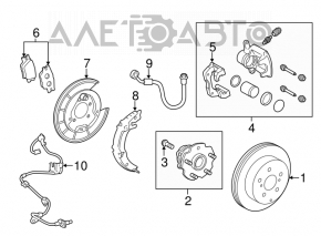 Suport spate stânga Toyota Rav4 13-18