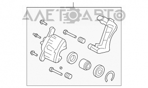 Suportul din față dreapta pentru Toyota Rav4 13-18