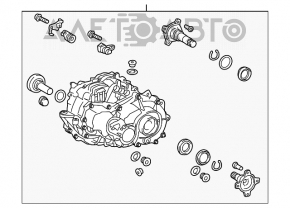 Задний дифференциал редуктор Toyota Rav4 13-18 hybrid