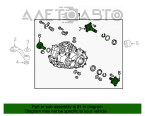 Diferențialul spate reductor Toyota Rav4 13-18 hibrid