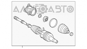 Ax cu roți spate dreapta pentru Toyota Rav4 13-18 hibrid.