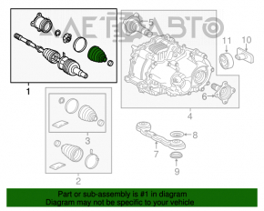 Ax cu roți spate dreapta pentru Toyota Rav4 13-18 hibrid.