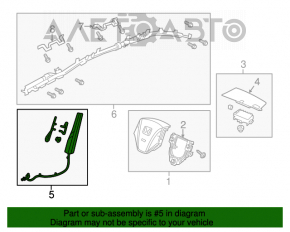 Airbagul pentru scaunul drept al modelului Honda CRV 12-14.