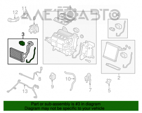 Radiatorul încălzitorului pentru Honda CRV 12-16