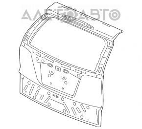 Дверь багажника голая Honda CRV 12-14 дорест
