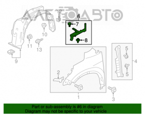 Garnitură aripă capotă - aripă stânga Honda CRV 12-16