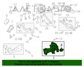 Capacul spate dreapta VW Tiguan 09-17 AWD