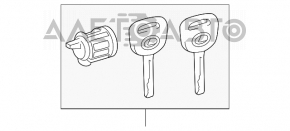 Cheie Lexus ES350 07-12 fără cip