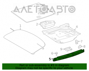 Capacul portbagajului pentru Infiniti QX30 17- este uzat.