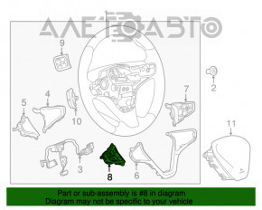 Кнопки управления на руле правое Chevrolet Bolt 17-