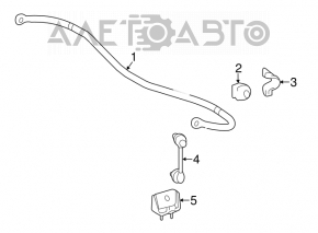 Stabilizator spate Toyota Highlander 14-19