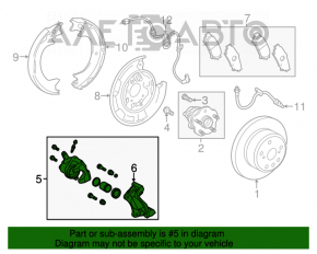 Suport spate dreapta pentru Toyota Highlander 14-19