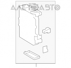 Блок предохранителей подторпедный Toyota Highlander 14-19